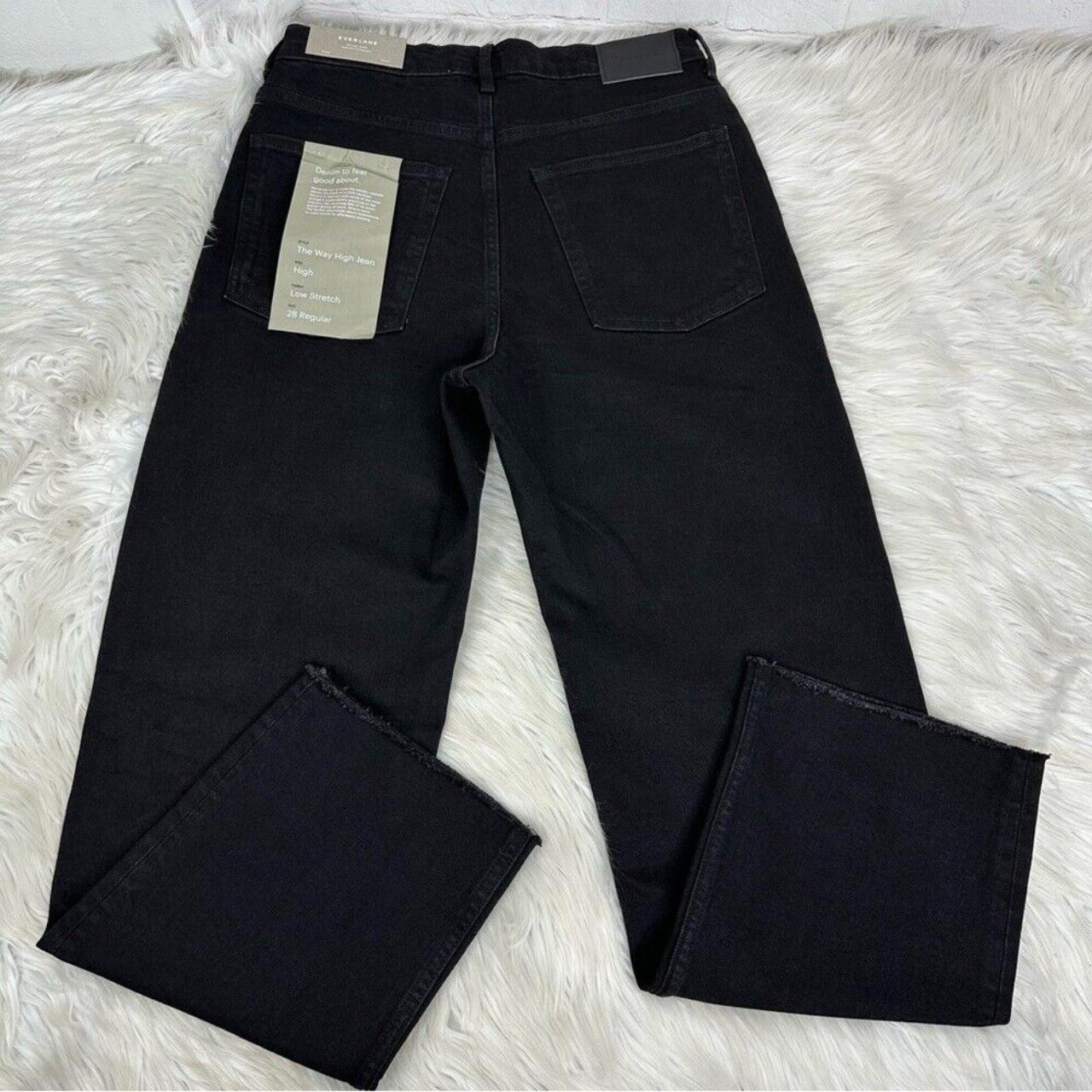 NWT Everlane Organic Cotton The Way High store Jeans in Coal Raw Hem Size 29