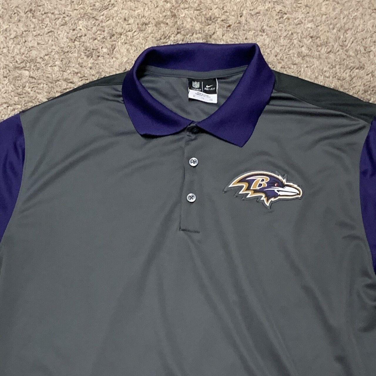 Nike Baltimore Ravens Dri Fit NFL On Field Polo - Depop