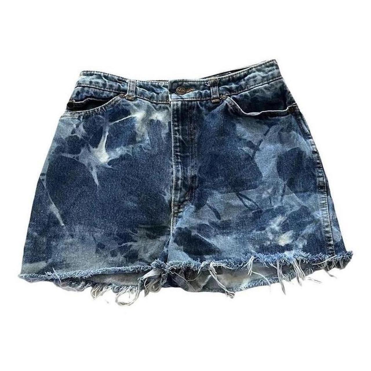 Vintage Chic high rise cut off jean shorts. size... - Depop