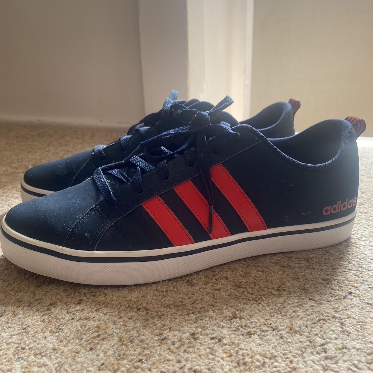 mens-navy-blue-adidas-size-10-trainers-slightly-depop