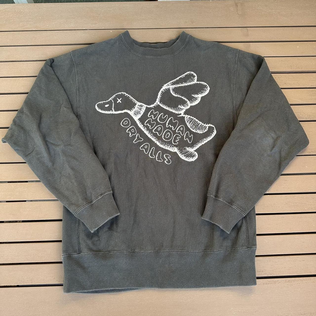 Human Made x KAWS Flying Duck Sweatshirt in Black, -...