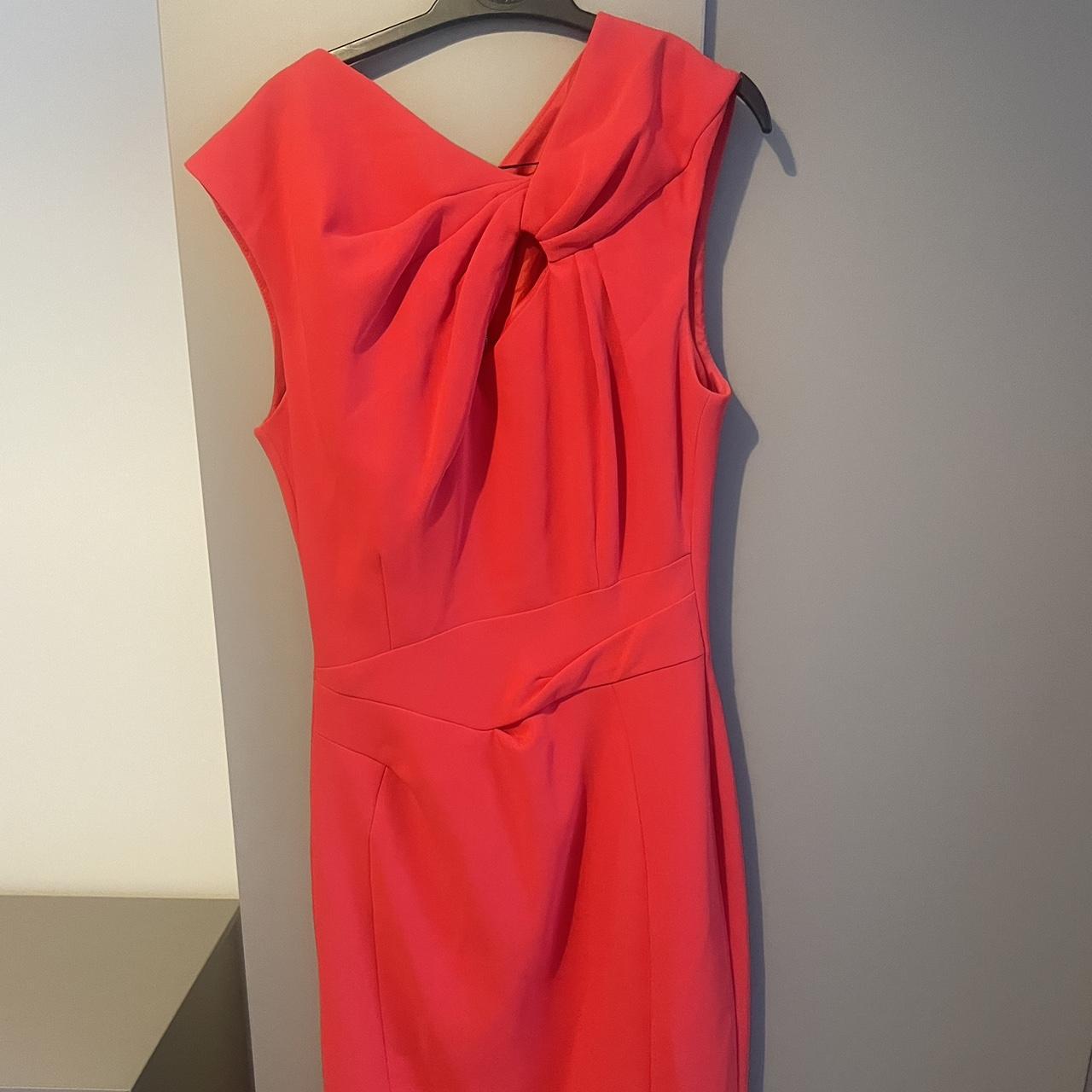 Absolutely stunning red midi dress by Karen Millen.... - Depop