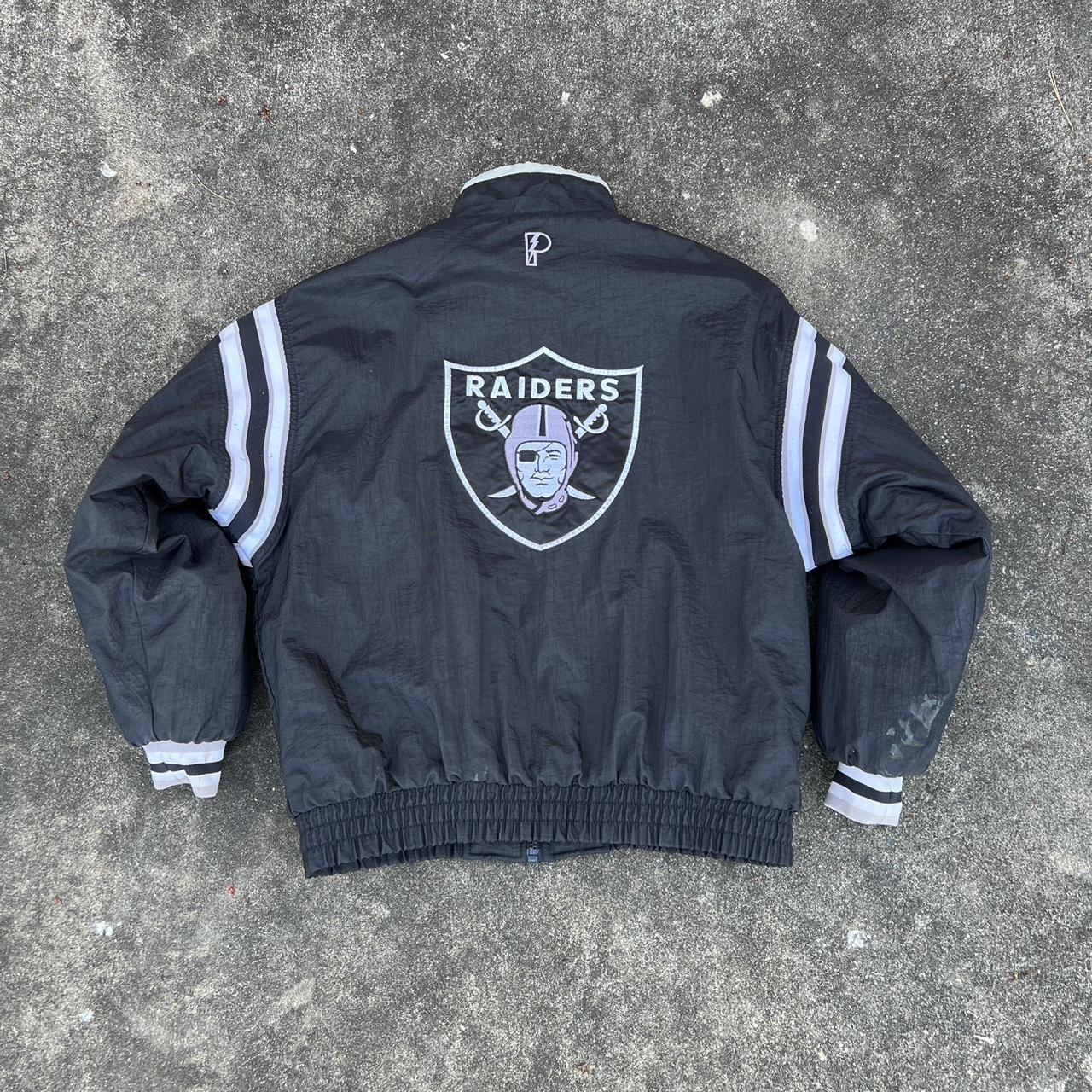 Vintage Oakland Raiders 90s Jacket - Depop