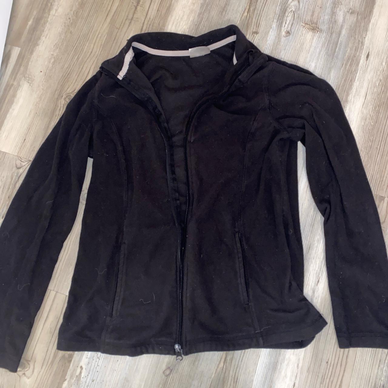 danskin black lightweight zip up jacket -size small - Depop