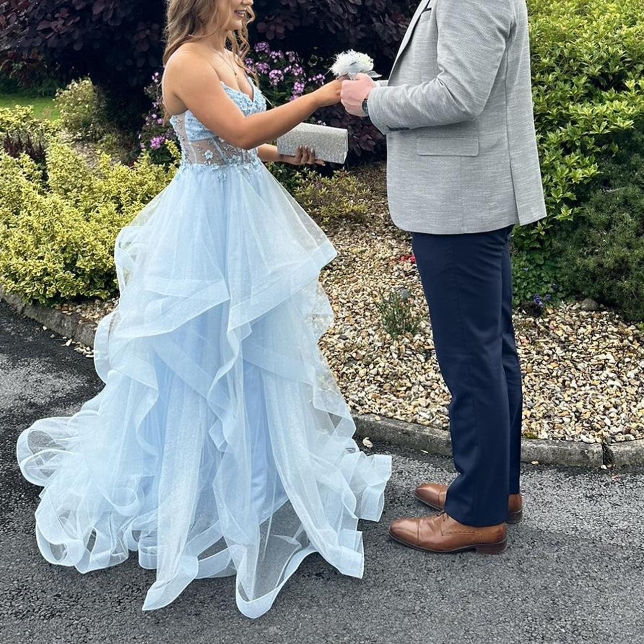 Baby blue grad dress from Dani’s showroom. Limited... Depop