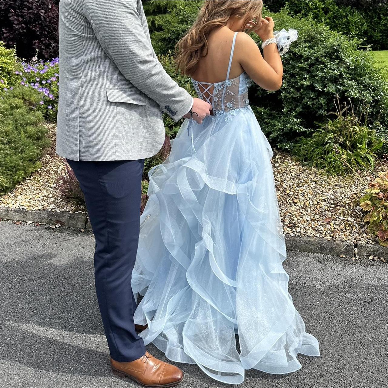 Baby blue grad dress from Dani’s showroom. Limited... Depop