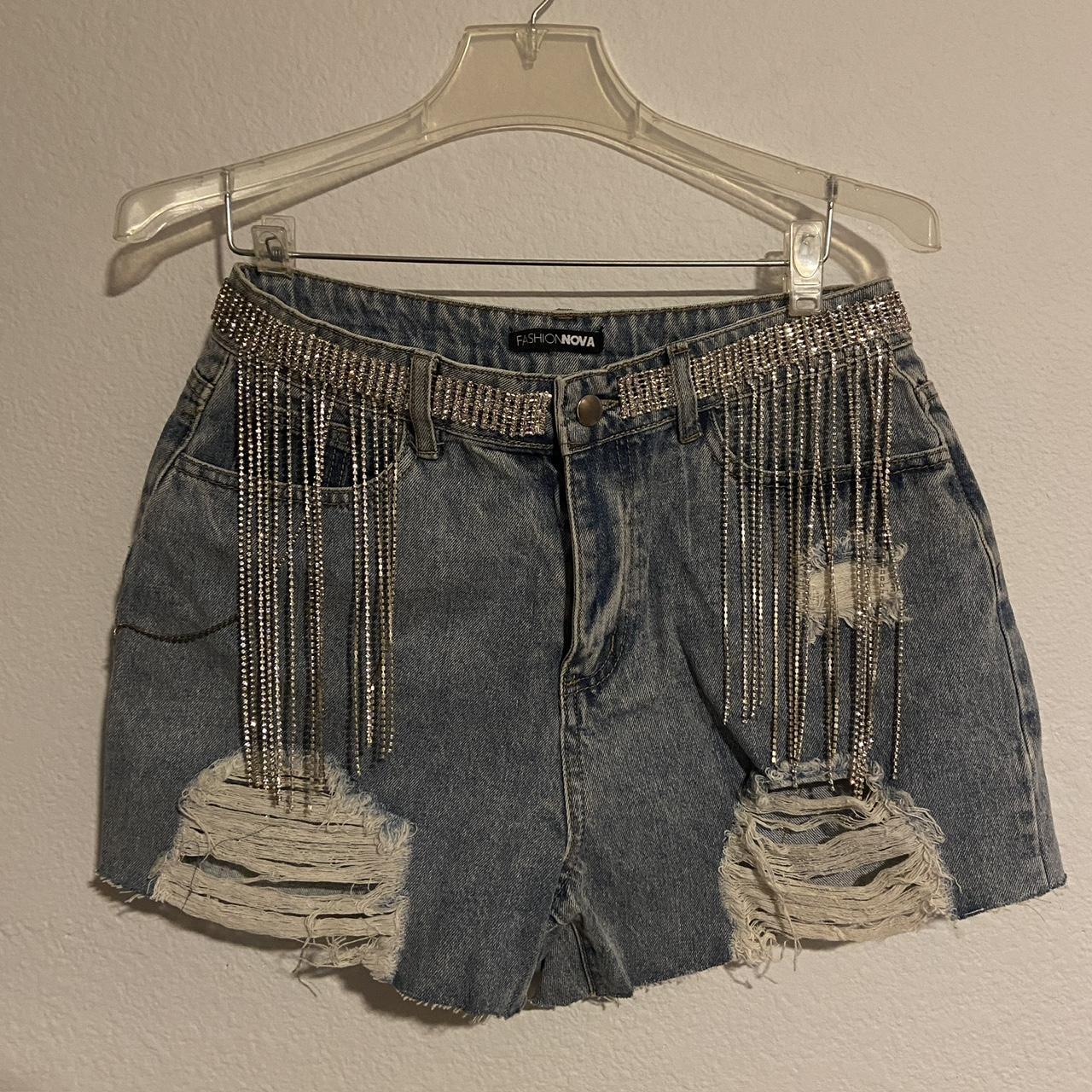 Denim Shorts Fashion Nova Fringe Jeans Andwang Fringe Denim Short