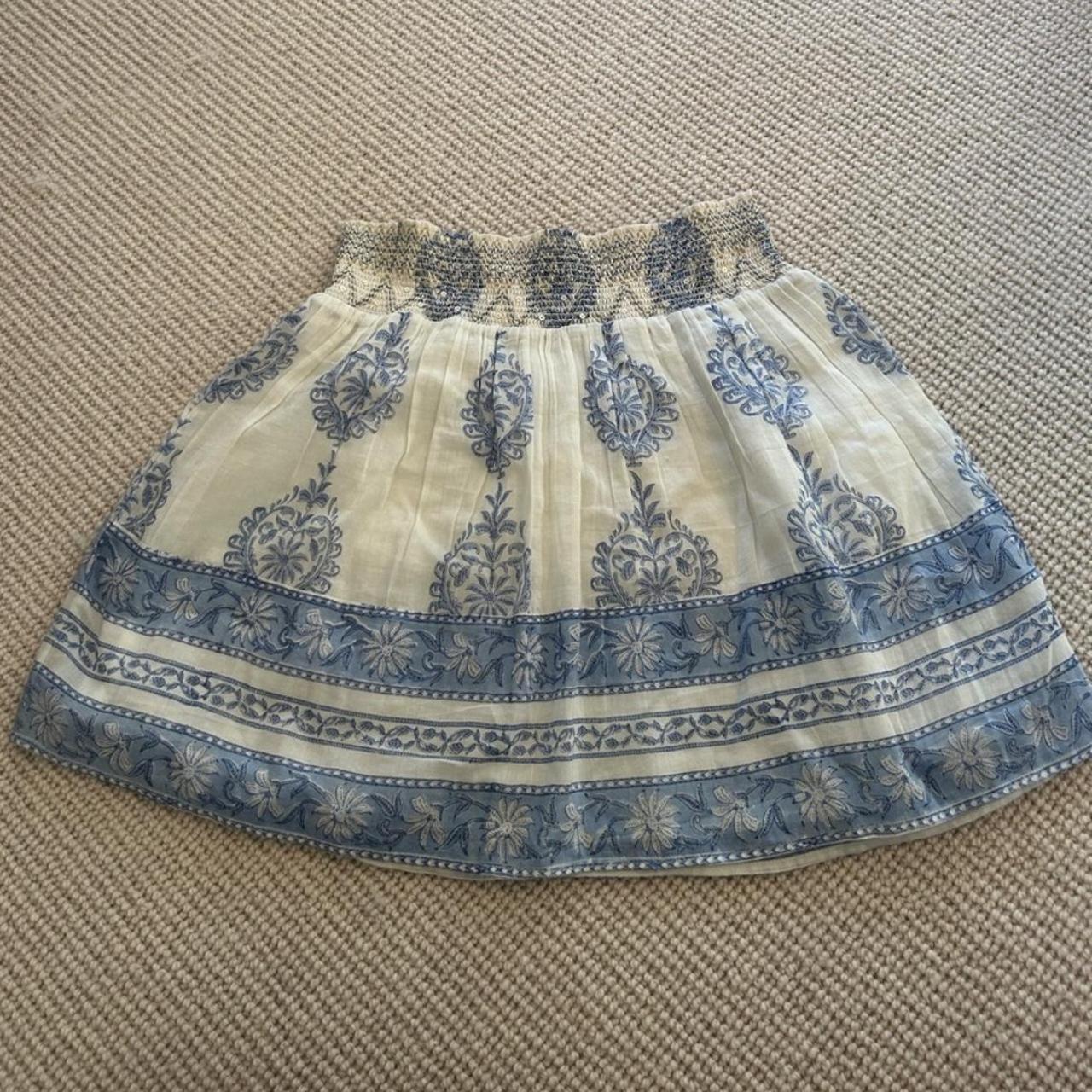 Bell Women's White and Blue Skirt