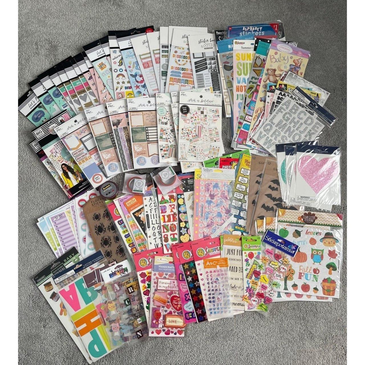 HUGE Sticker Lot Planner Stickers Scrapbook Stickers Happy shops Planner - Used/Unsed