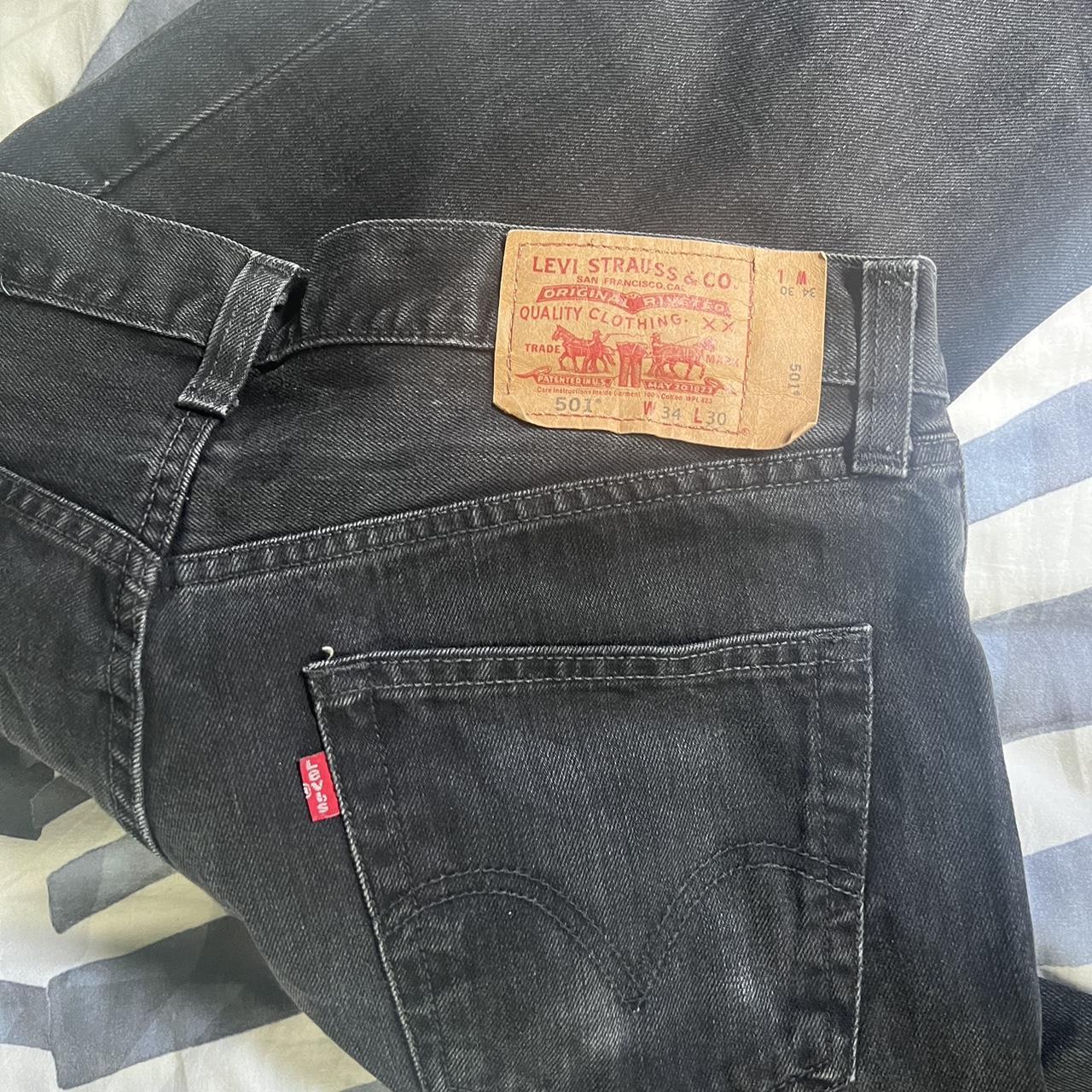 LEVIS 501 black jeans Great condition W34 L30 - Depop