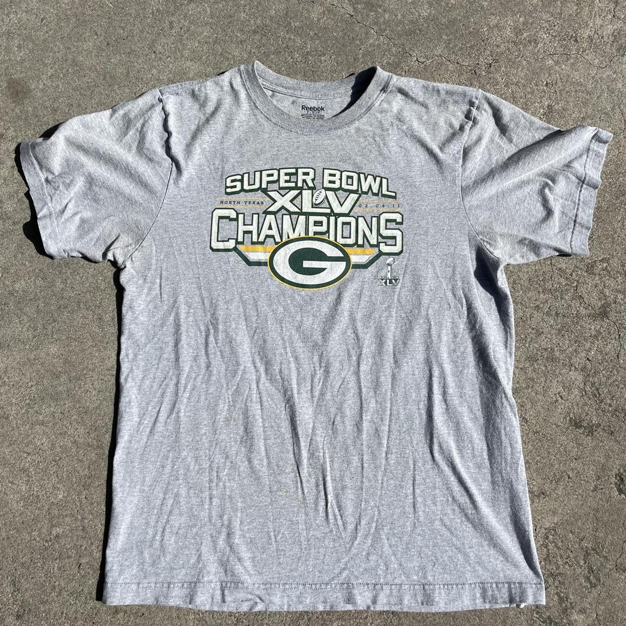 NFL Green Bay Packers Super Bowl XLV Champions REEBOK Tee (L)