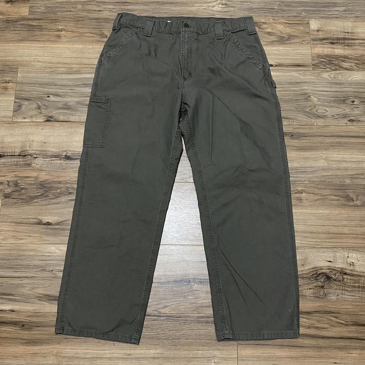 y2k Carhartt Dungaree Fit Brown Pants B151 LBR Size... - Depop