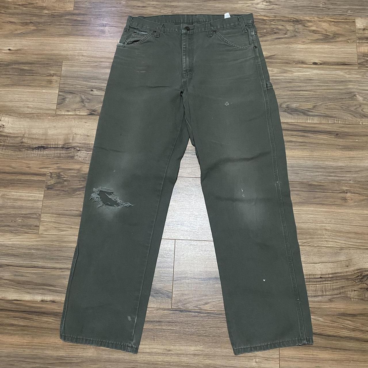 olive green carpenter pants