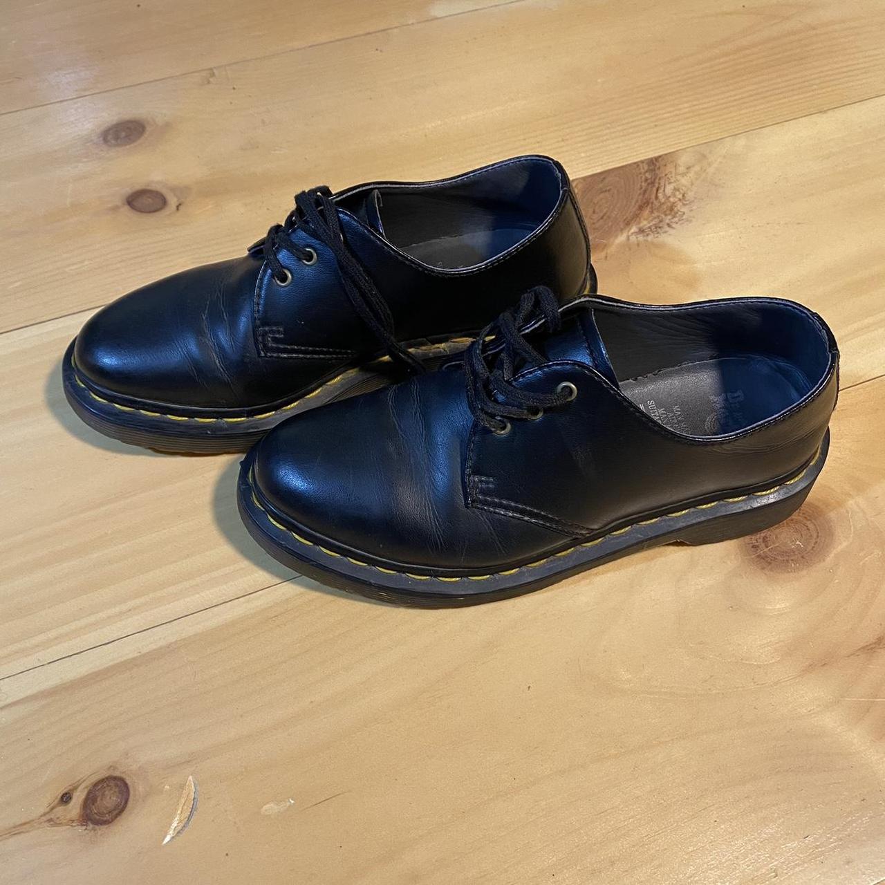 Doc Marten Black Vegan Oxfords Size 5 Women *all... - Depop