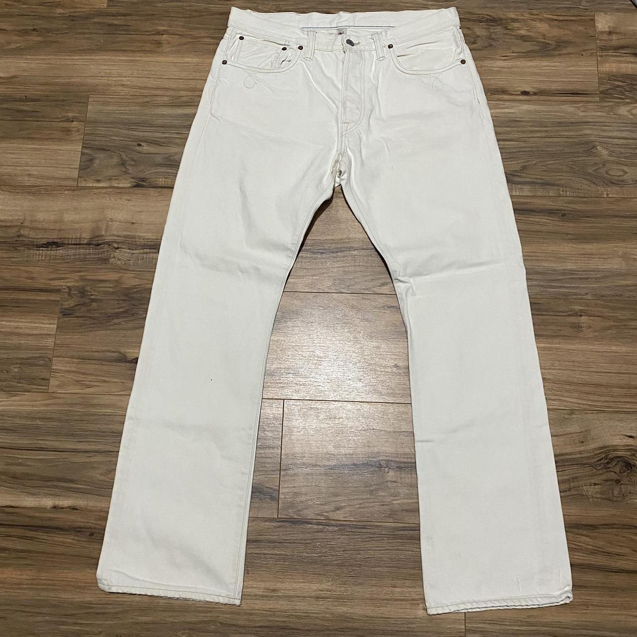 Ralph Lauren Men's Cream and White Jeans | Depop