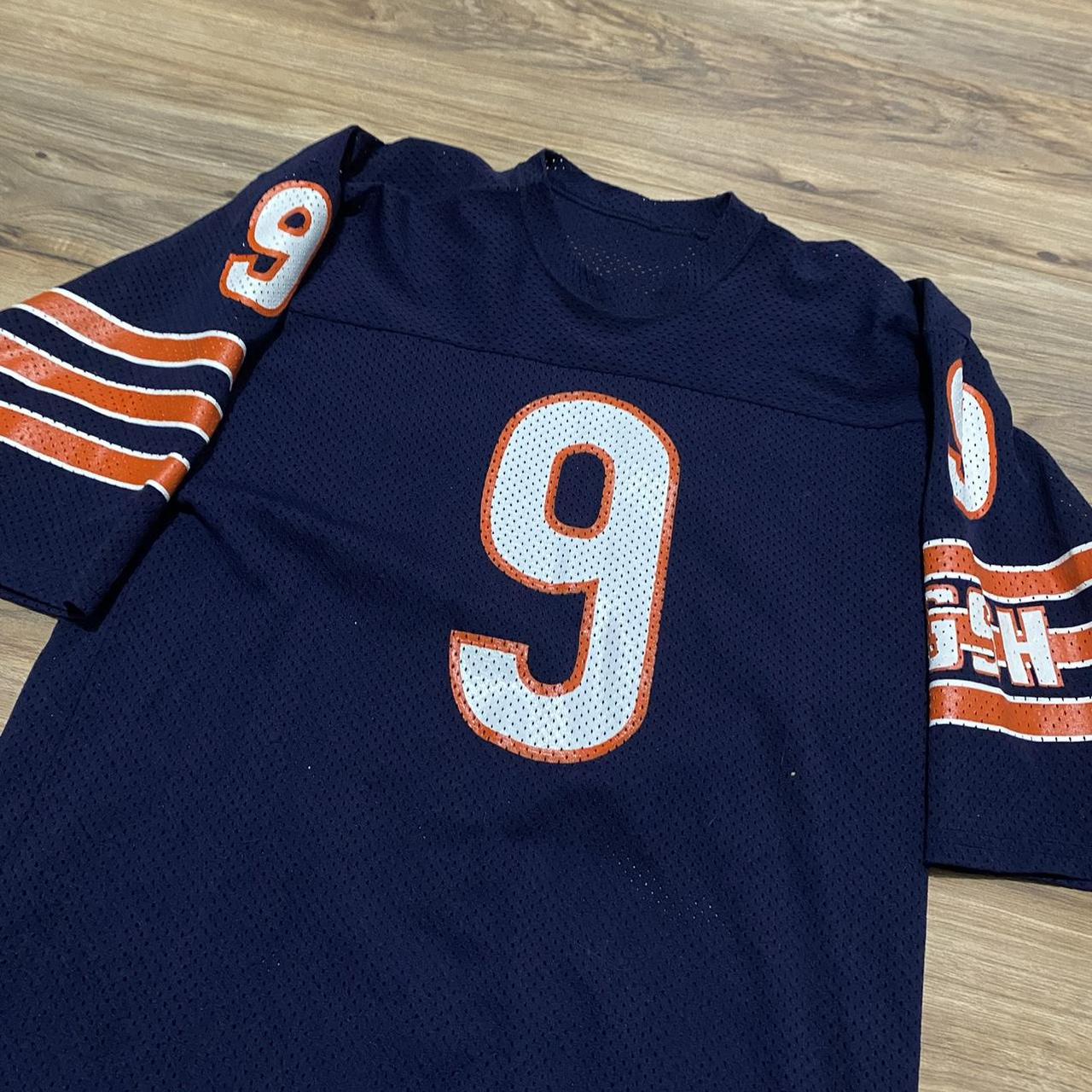 Vintage Sand Knit Jim Mcmahon Chicago Bears Football Jersey