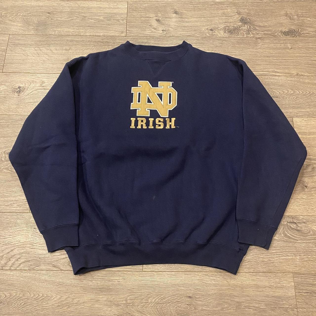 Champs Sports Men's Navy and Gold Sweatshirt | Depop