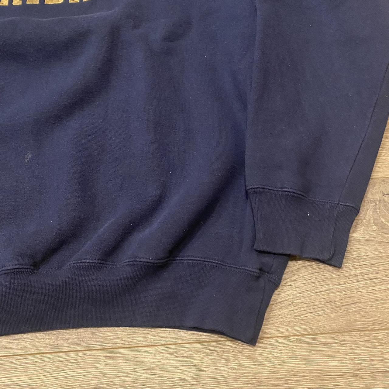 Champs Sports Men's Navy and Gold Sweatshirt | Depop