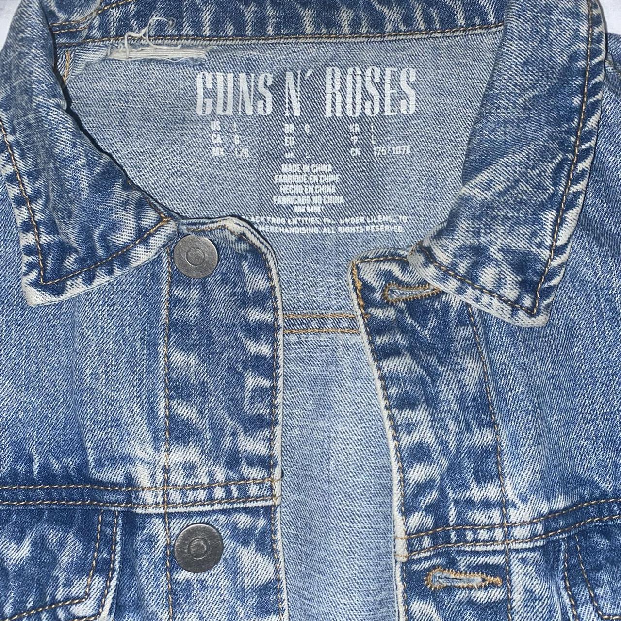 Guns and roses fashion jean jacket forever 21