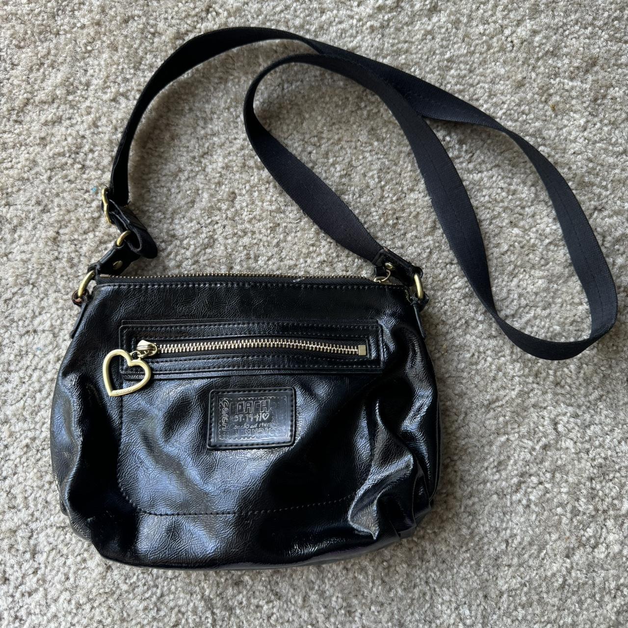 Bag Aunthentic Coach Black deals Patient Leather Crossbody