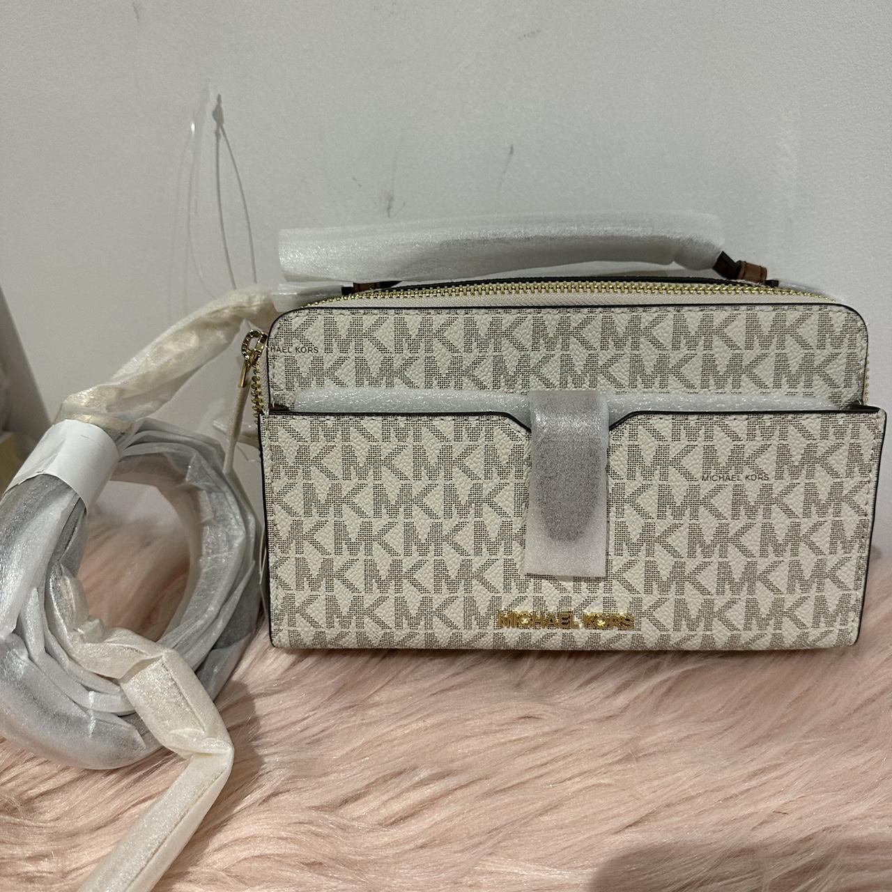 Michael kors double zipper on sale crossbody