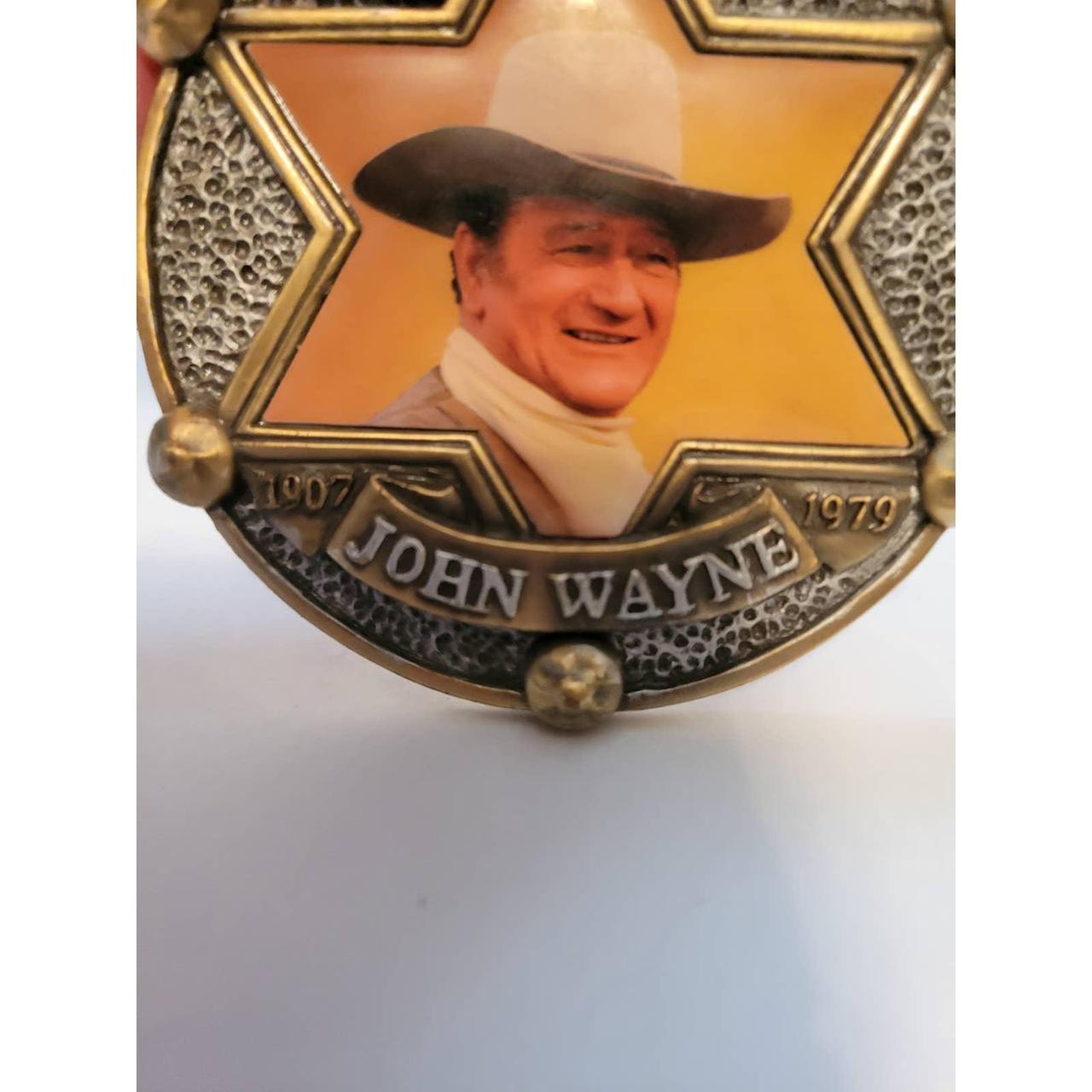 John Wayne 26 Bar Belt Buckle on a Sisco belt presented to him by