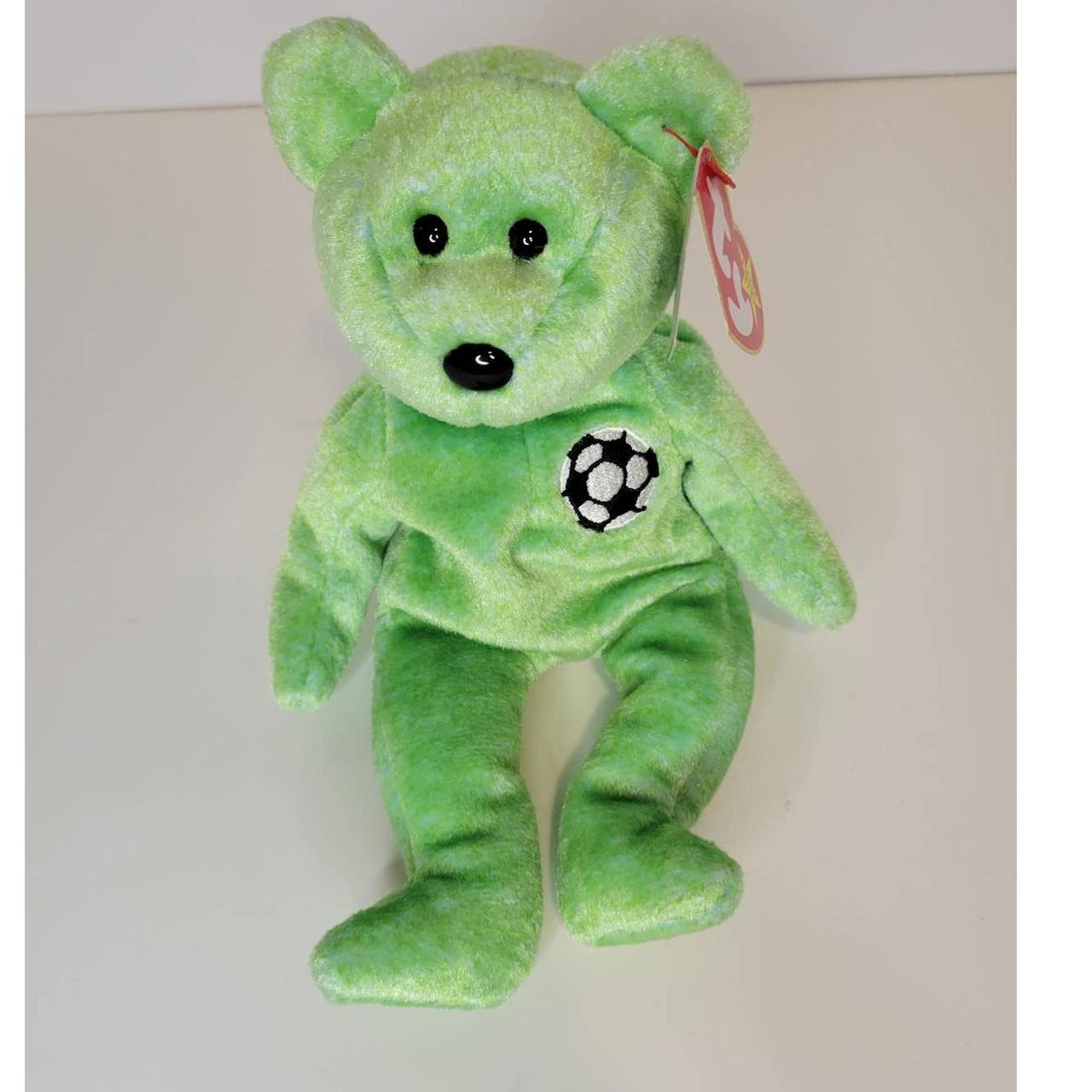 Green beanie baby with soccer best sale ball