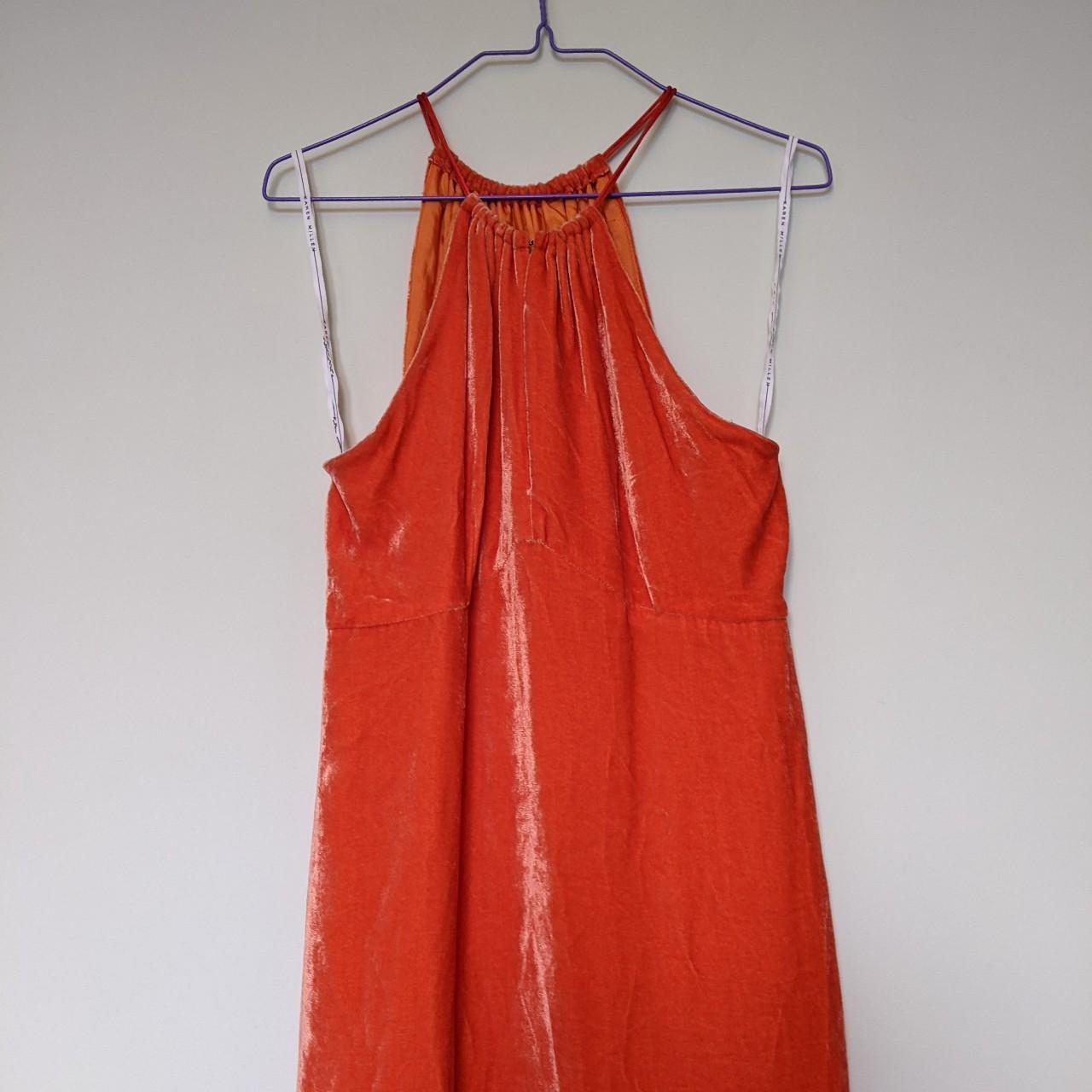 Karen Millen Women's Orange Dress Depop