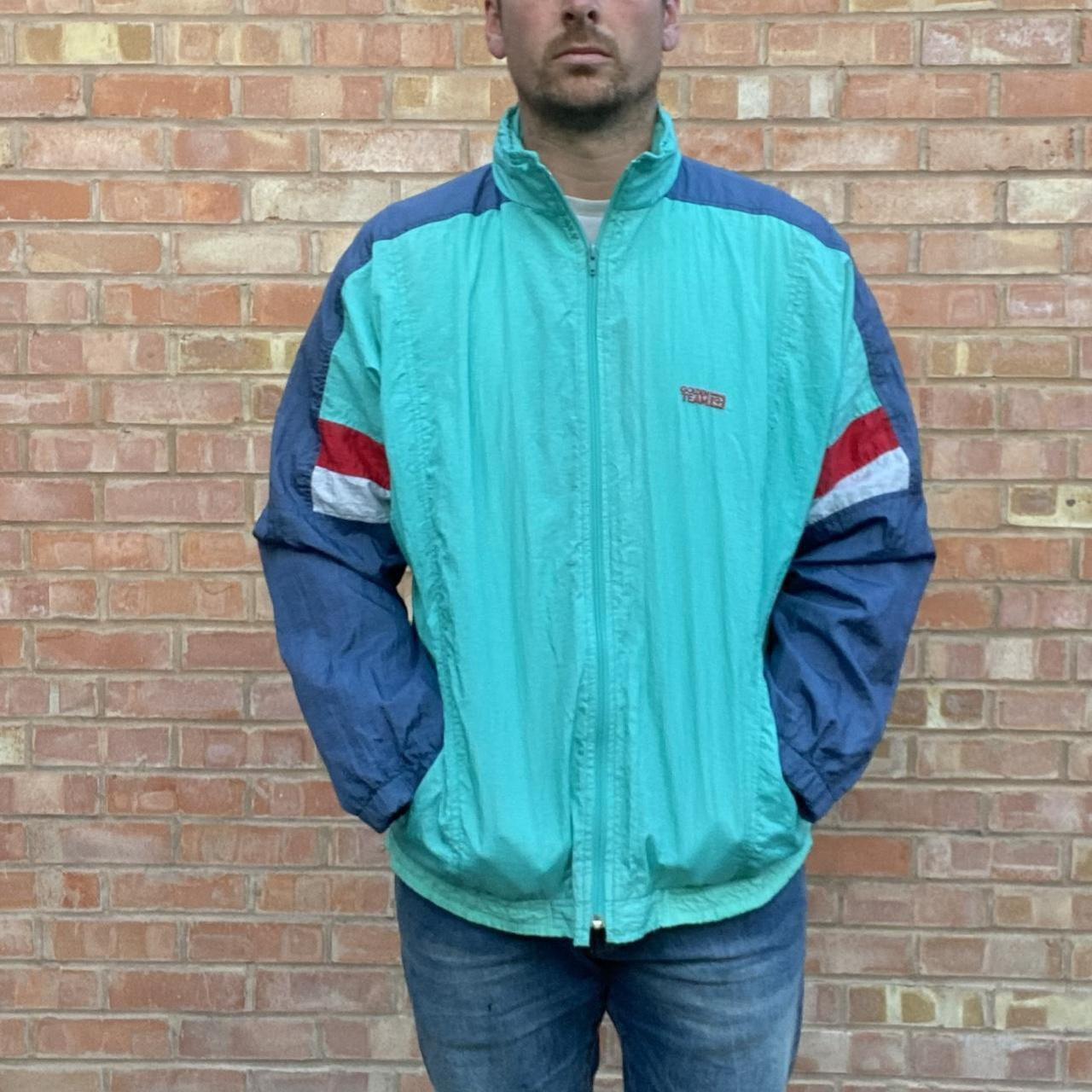 Champion store green windbreaker