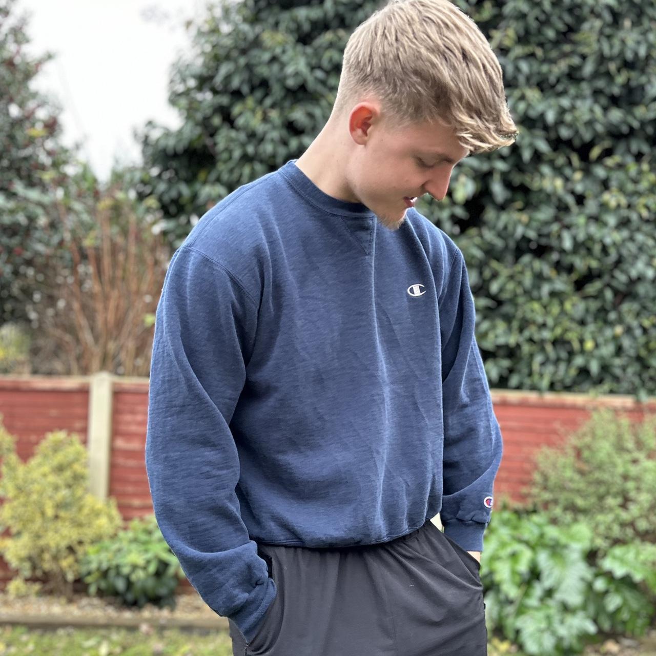 Champion navy cheap sweater