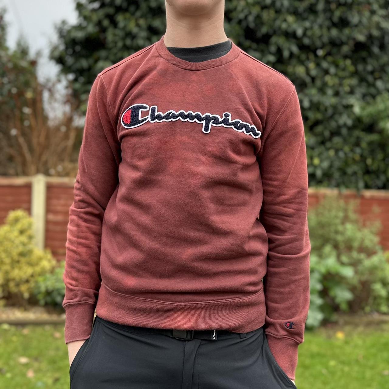 Champion red cheap jumper