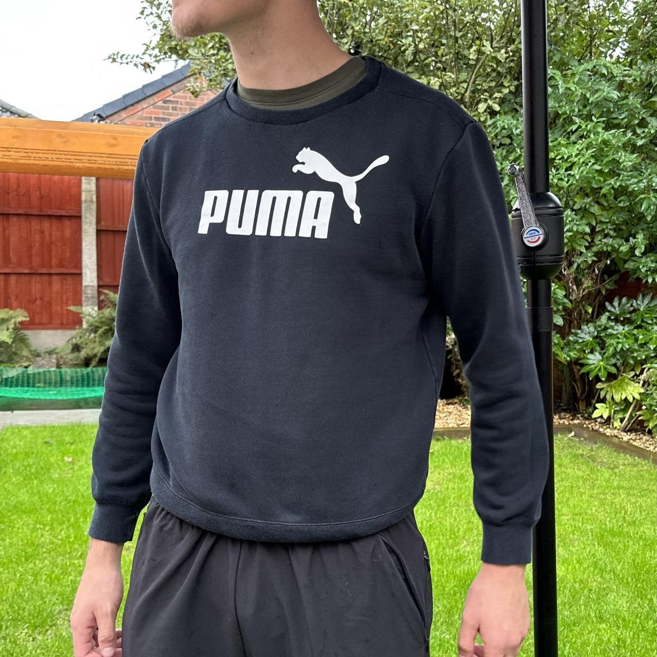 Puma black and hot sale white sweater