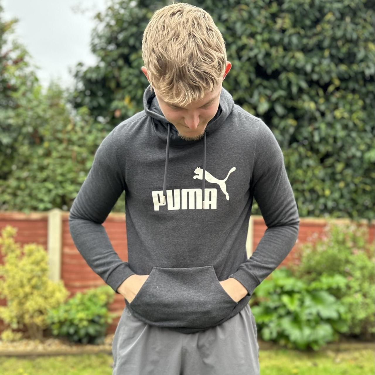 Dark grey puma hoodie online