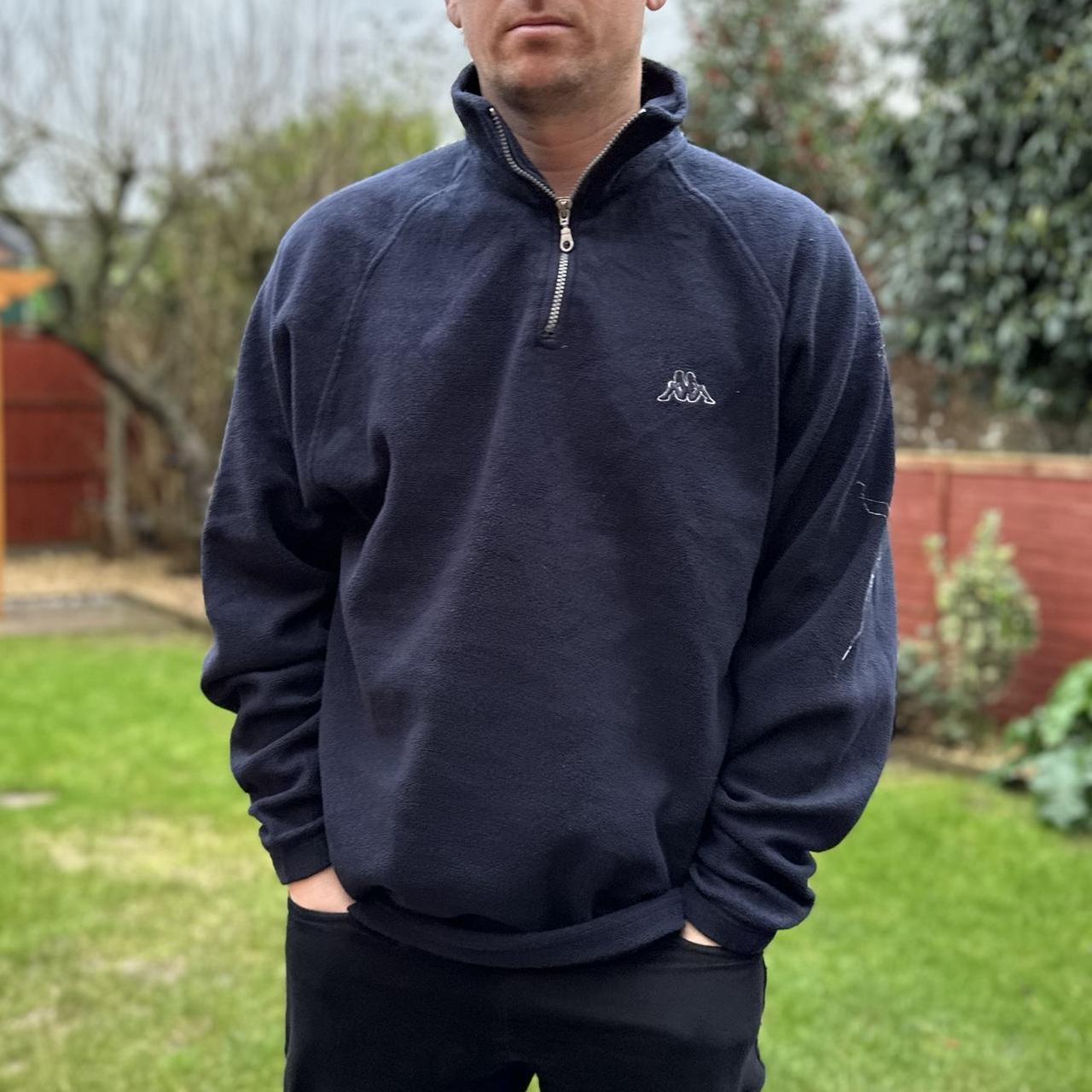 日本最大級 Kappa navy fleece jacket Men's / women's long | Depop Clothing