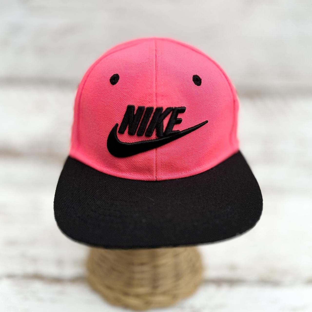 Pink and black shops nike hat