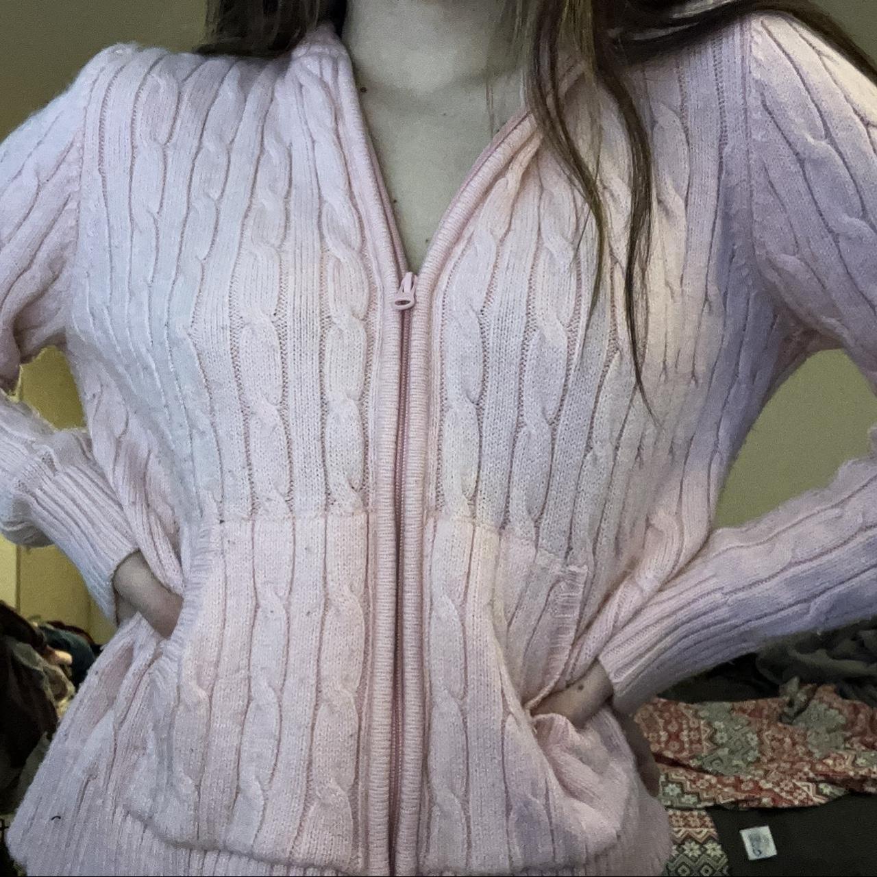 American Vintage Women's Pink Jumper Depop