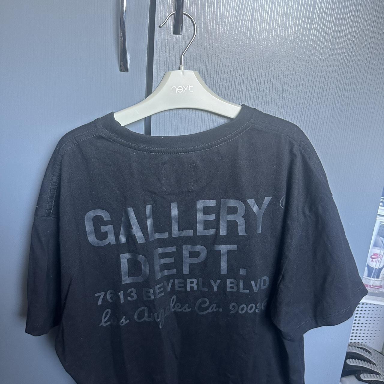 GALLERY DEPT. ブラックTシャツ GALLERY DEPT(ギャラリー デプト) ロゴTシャツ ブラック サイズ