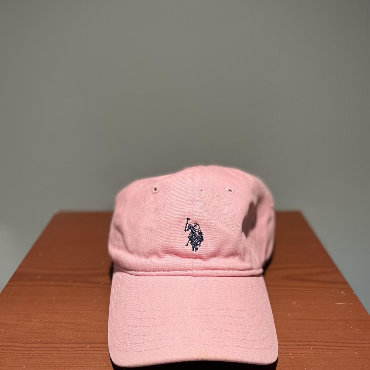 U.S. Polo Assn. Men's Pink and Navy Hat