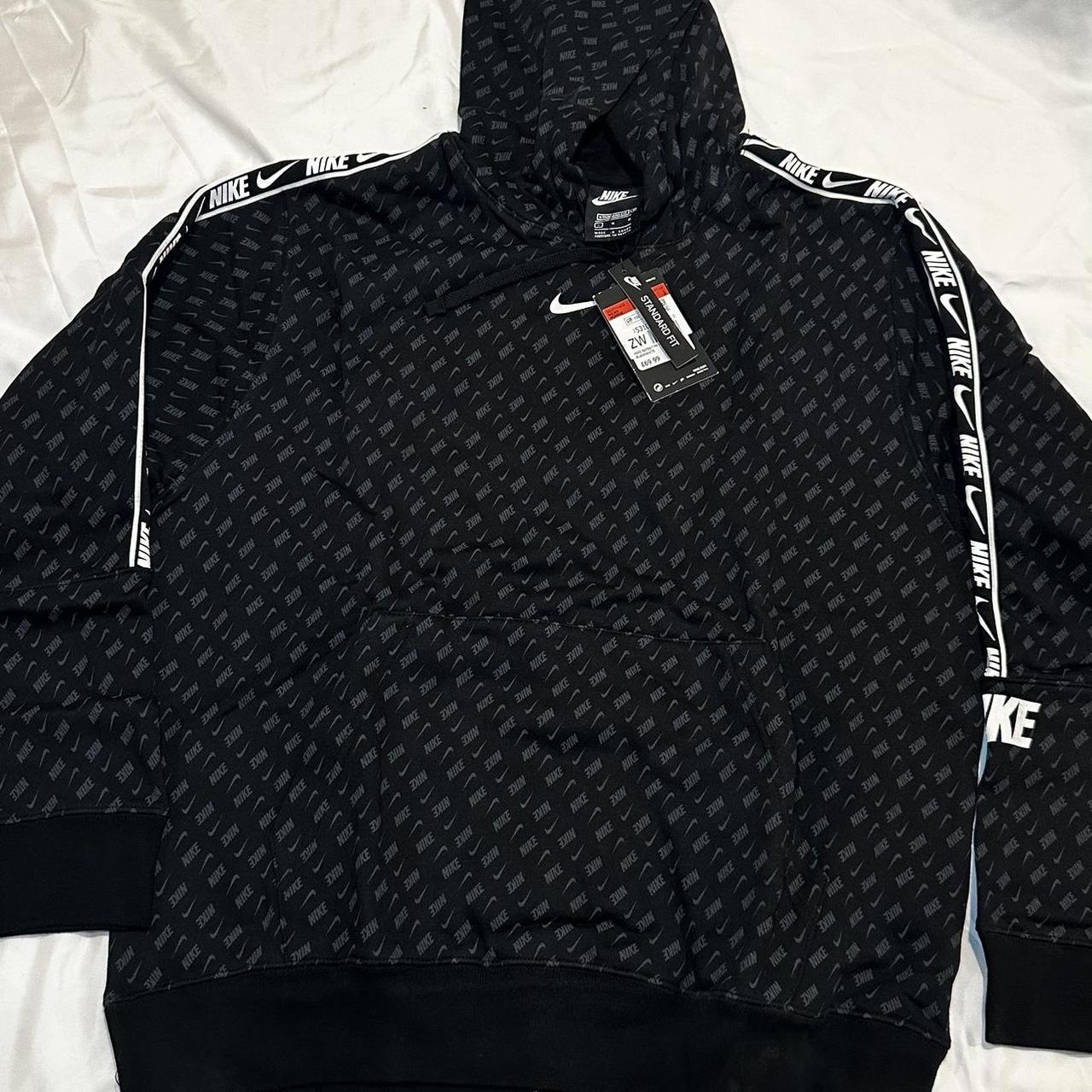nike repeat print hoodie