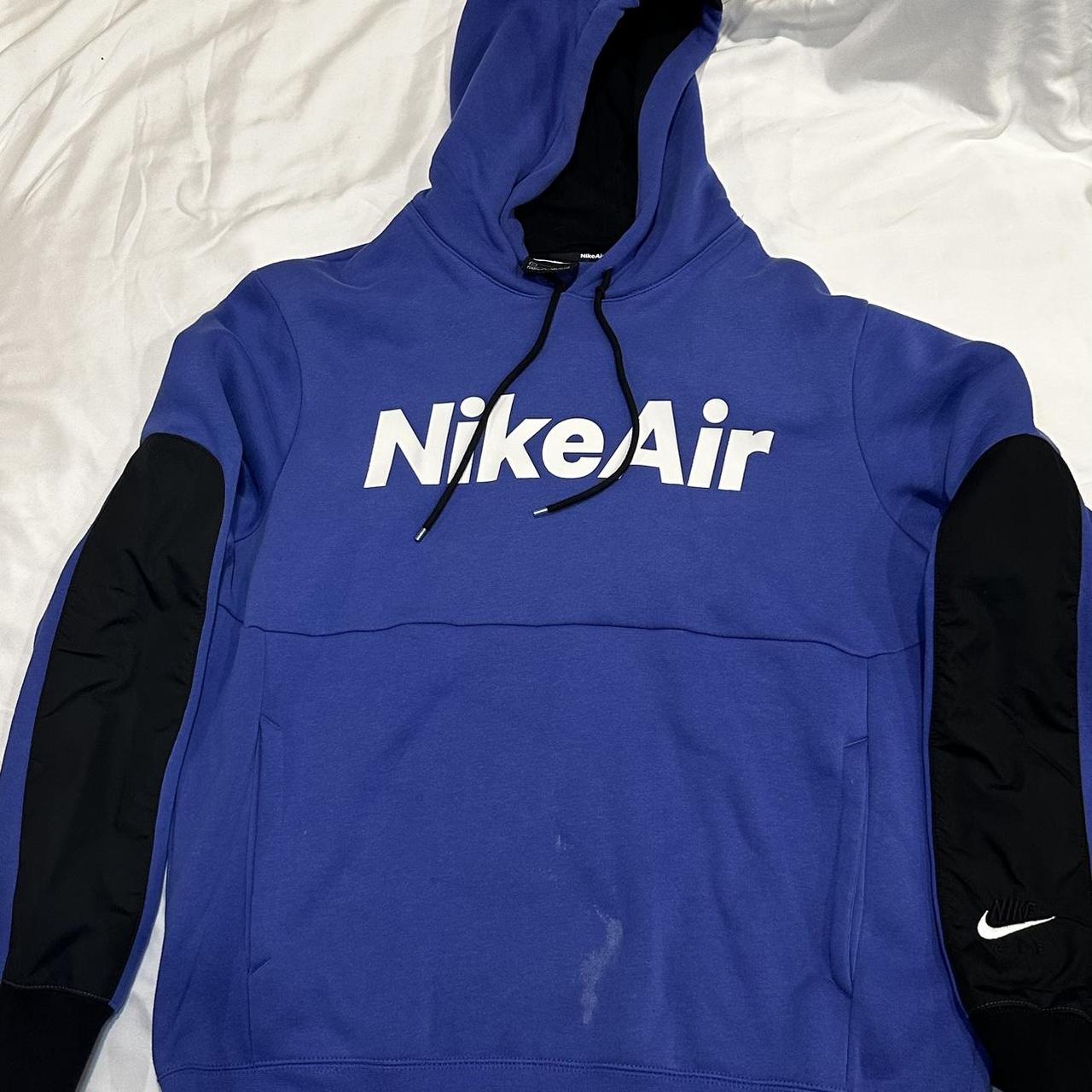 nike air overhead hoodie navy