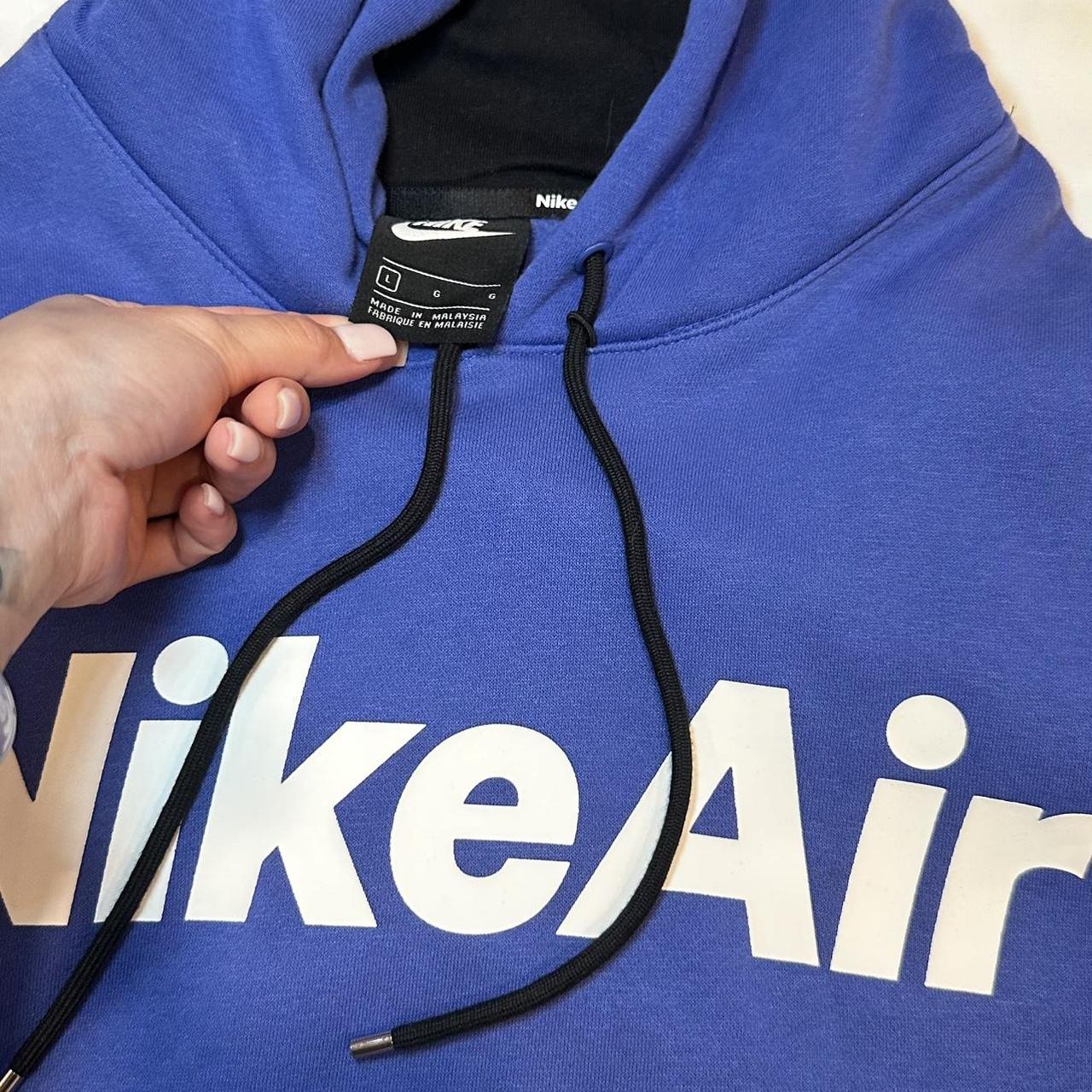 blue and black nike air hoodie