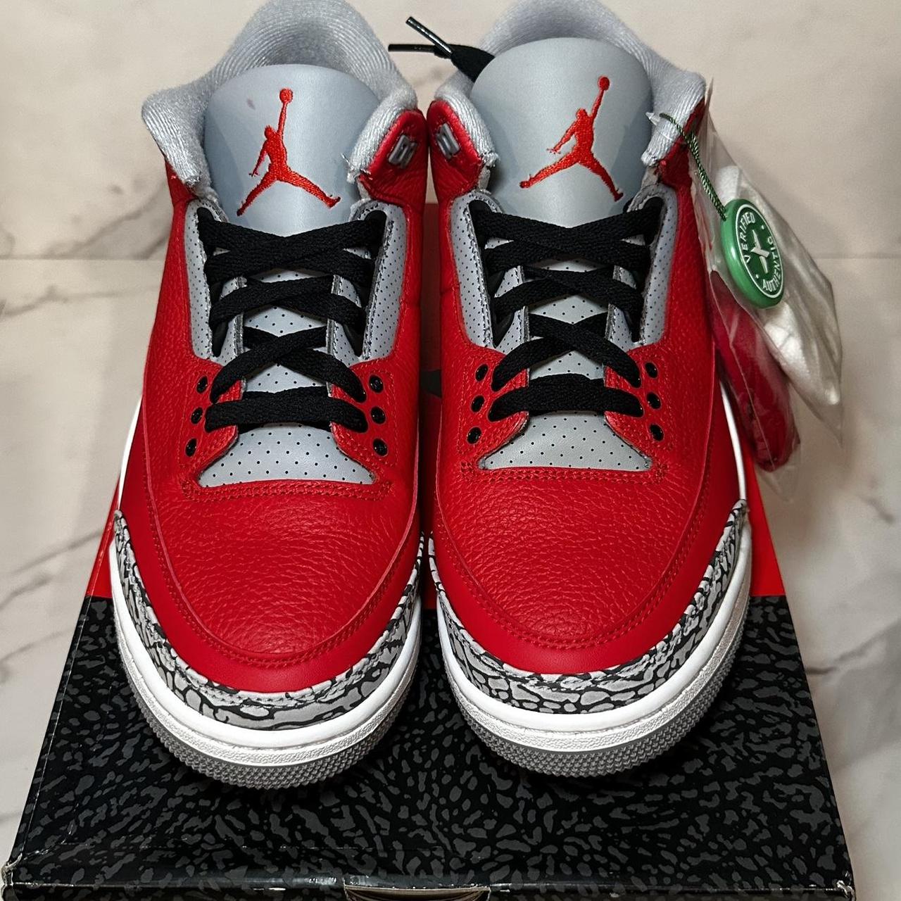 stockx jordan 3 fire red