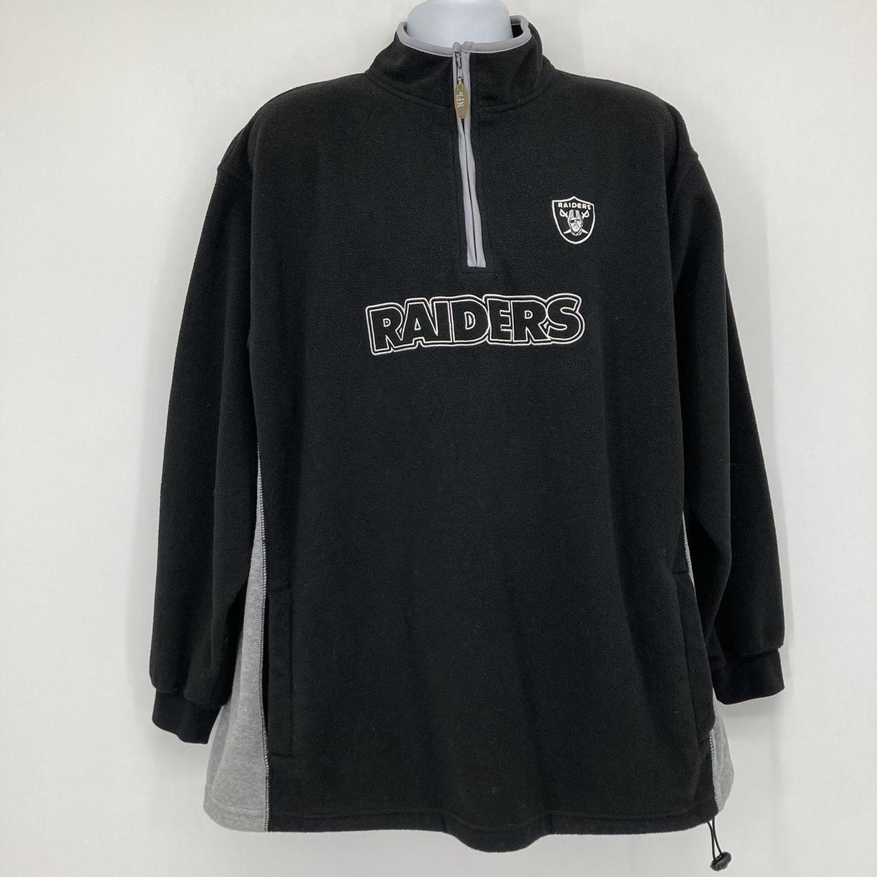 NFL Men's Las Vegas Raiders Fleece Sweater Size... - Depop