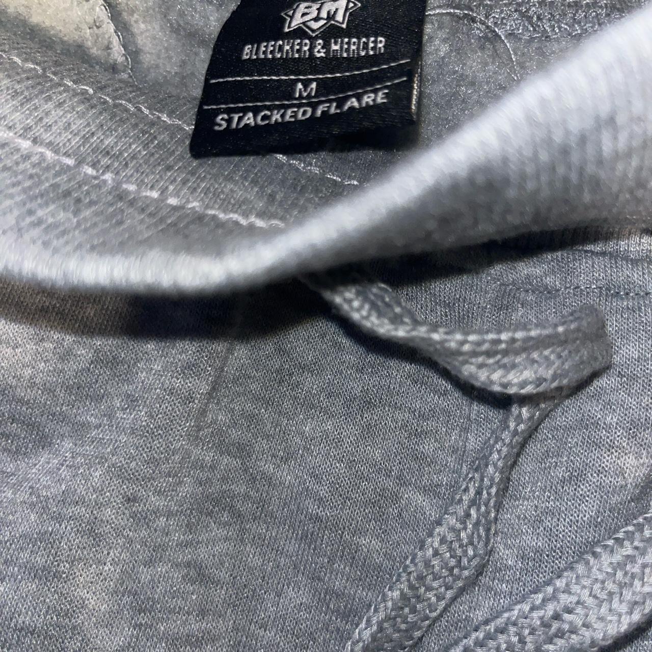 Stacked Grey Sweatpants Stacked Grey Flare... - Depop