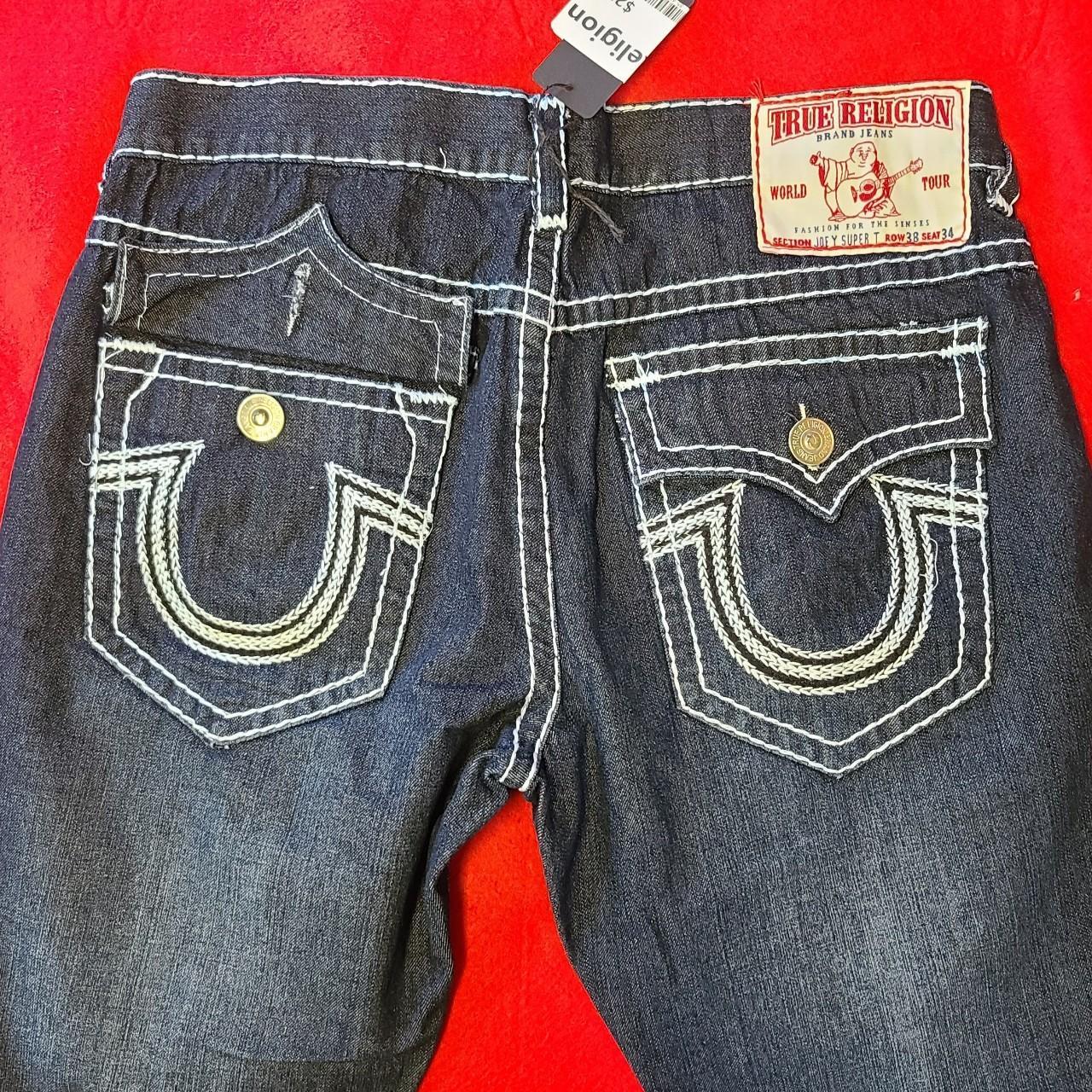 Joey super t true religion jeans. With logo | Depop