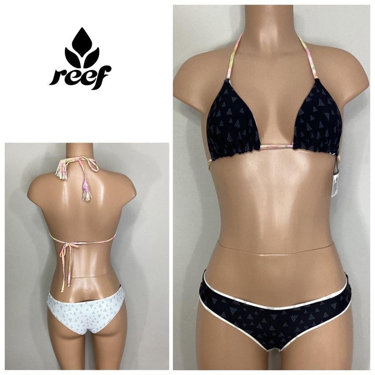 New. REEF reversible triangle cheeky bikini.... Depop