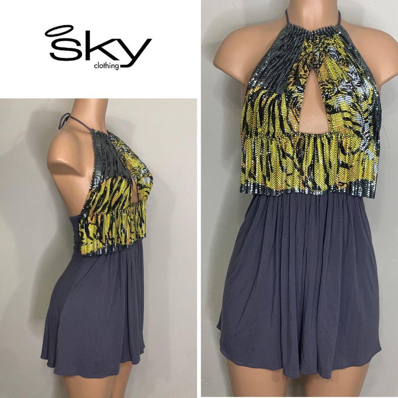 New. SKY chain mail animal print mini - Depop