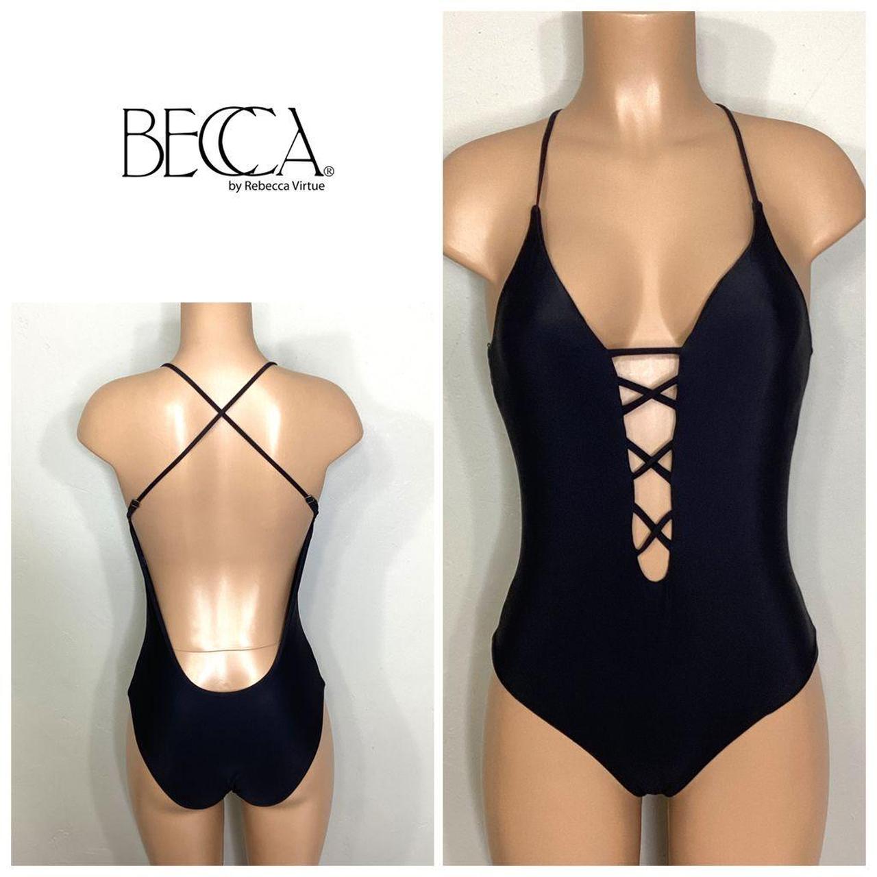 Becca black one 2025 piece swimsuit