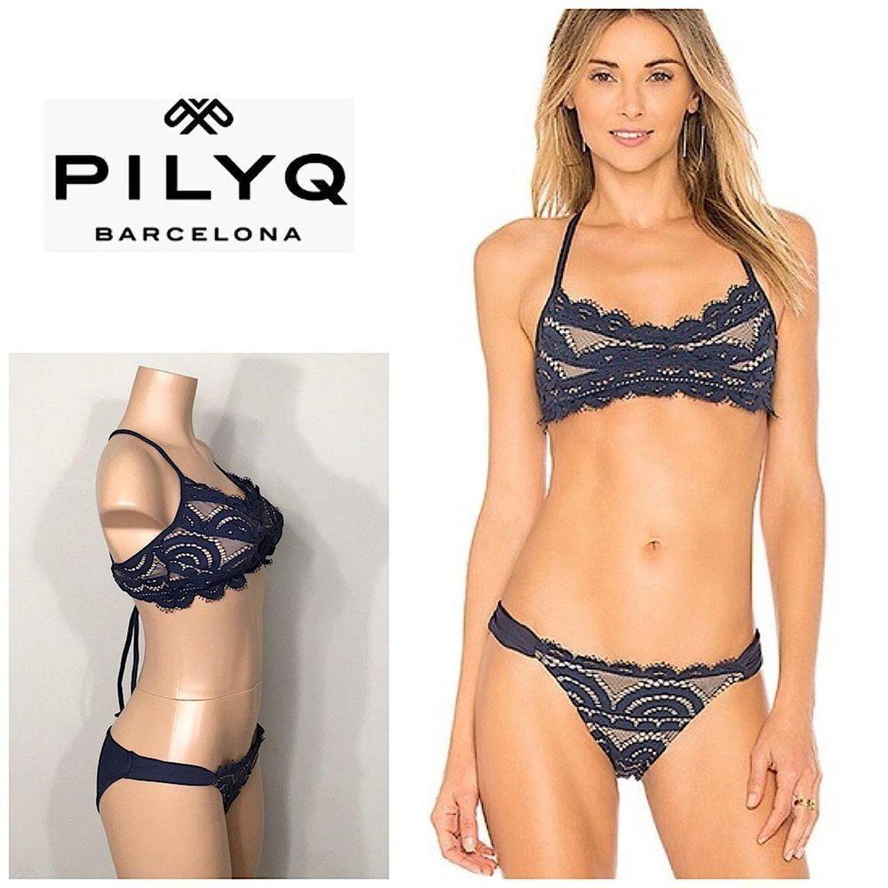 New. PILYQ blue lace bikini set. PilyQ Nautica Depop