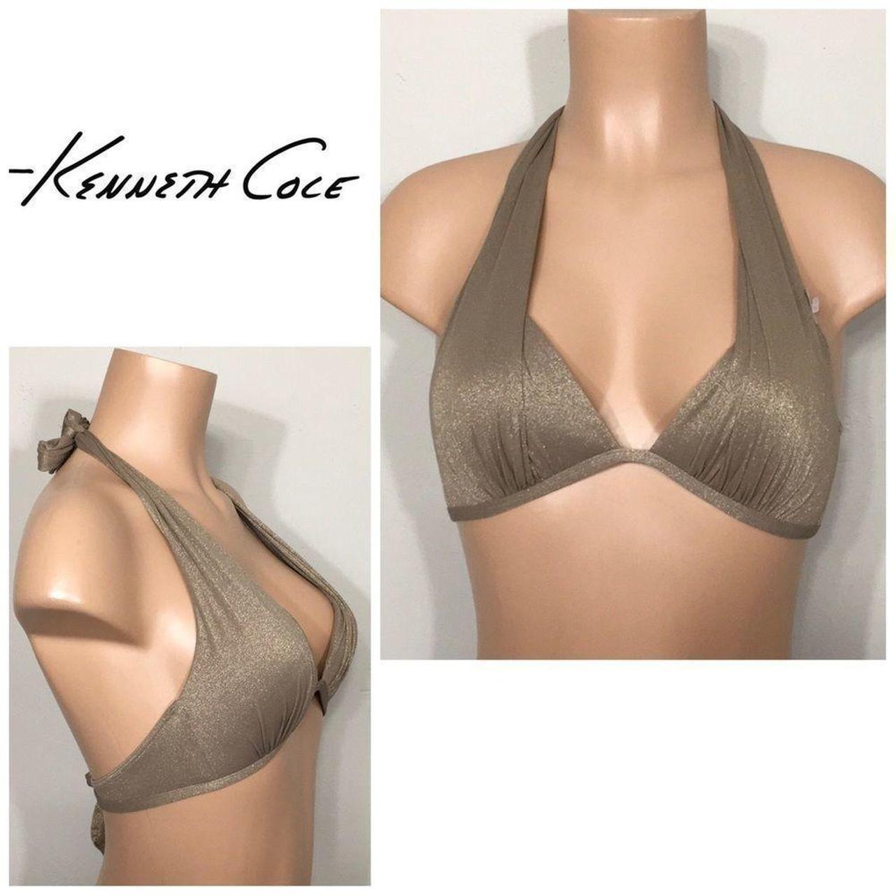 Kenneth Cole gold push up bikini top. Beautiful gold